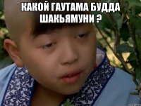 КАКОЙ ГАУТАМА БУДДА Шакьямуни ? 