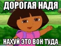 Дорогая Надя Нахуй это вон туда