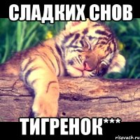 сладких снов тигренок***