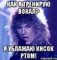 КАК Я ТРЕНИРУЮ ВОКАЛ? Я УБЛАЖАЮ КИСОК РТОМ!