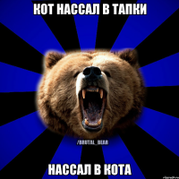 КОТ НАССАЛ В ТАПКИ НАССАЛ В КОТА