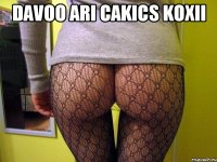 DAVOO ARI CAKICS KOXII 