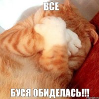 ВСЕ Буся обиделась!!!