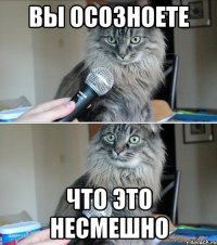 вы осозноете что это несмешно