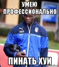 Умею профессионально пинать хуи