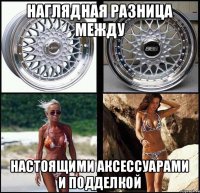 наглядная разница между настоящими аксессуарами и подделкой