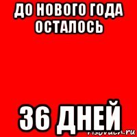 до нового года осталось 36 дней