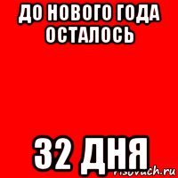 до нового года осталось 32 дня