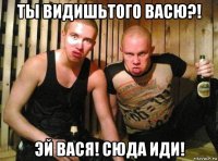 ты видишьтого васю?! эй вася! сюда иди!