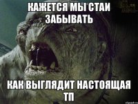 кажется мы стаи забывать как выглядит настоящая ТП