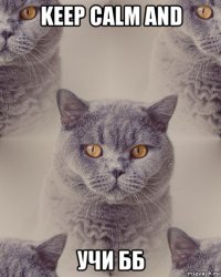 keep calm and учи бб