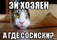 эй хозяен а где сосиски?