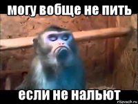 могу вобще не пить если не нальют