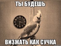 ТЫ БУДЕШЬ ВИЗЖАТЬ КАК СУЧКА