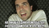  на пикабу одни кремлеботы! сколько вам платит путин?!!
