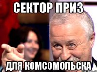 Сектор приз для комсомольска