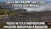 здесь мы видим, как стадо глоров дортмунда разбегается в направлении лондона, мандрида и мюнхена