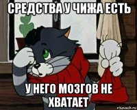 средства у чижа есть у него мозгов не хватает