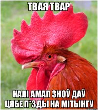 Твая твар калі АМАП зноў даў цябе п*зды на мітынгу