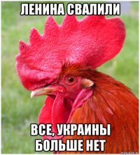 ленина свалили все, украины больше нет