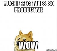 MUCH EFFECTIVNES. SO PRODUCTIVE WOW