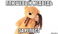 плюшевый медведь за репост