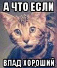 а что если влад хороший