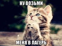 ну возьми меня в лагерь