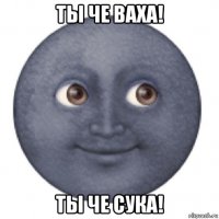 ты че ваха! ты че сука!