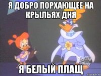 я добро порхающее на крыльях дня я белый плащ