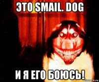 это smail. dog и я его боюсь!