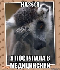 на×@я я поступала в медицинский
