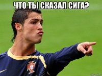 что ты сказал сига? 