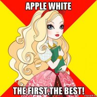 apple white the first,the best!