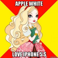 apple white love iphone 5 s