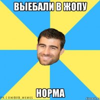 выебали в жопу норма