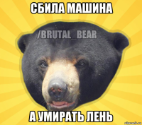 сбила машина а умирать лень