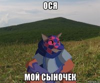 ося мой сыночек