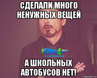 сделали много ненужных вещей а школьных автобусов нет!