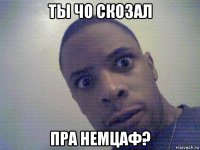 ты чо скозал пра немцаф?