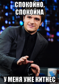 спокойно, спокойна у меня уже китнес