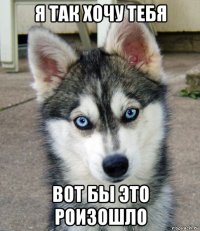 я так хочу тебя вот бы это роизошло