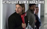 услышал шум в кандейке 