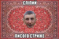 сліпий лисого стриже
