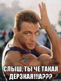  слыш, ты че такая дерзкая!!!а???