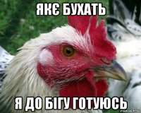якє бухать я до бігу готуюсь