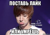 поставь лайк или умрёшь