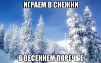 играем в снежки в весеннем поречье