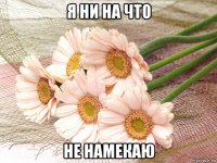я ни на что не намекаю