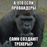 а что если провайдеры сами создают трекеры?